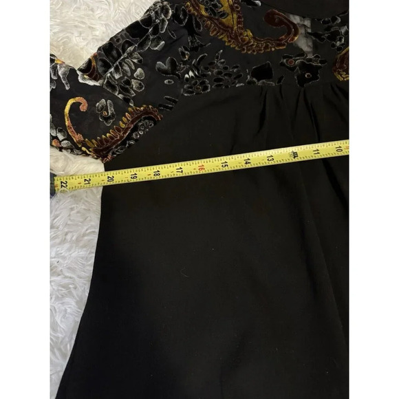 UMGEE Blouse Top Y2K Fairycore Bell Sheer Velvet Sleeve SMALL Boho Goth Grunge - Picture 4 of 5